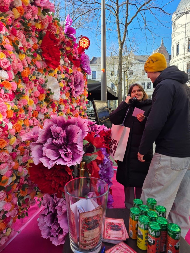 Valentijn Pop Up activatie Antwerpen
